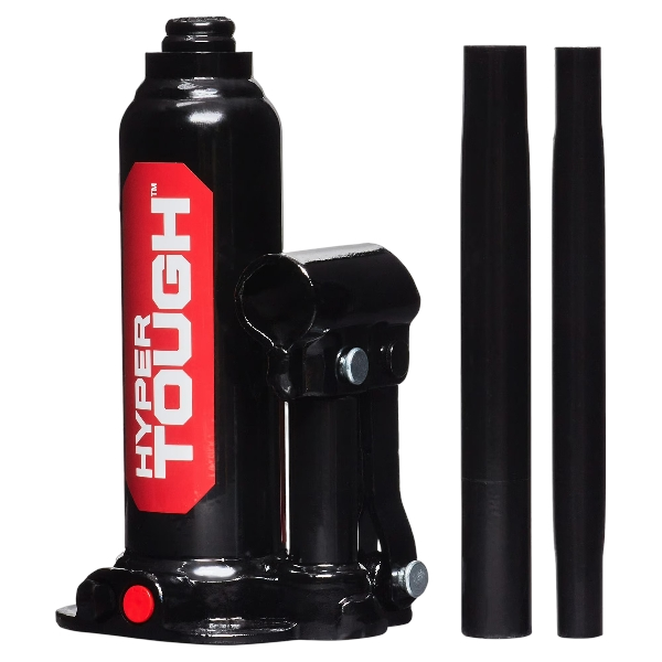 Hyper Tough T90203W Bottle Jack, 2 Ton Black