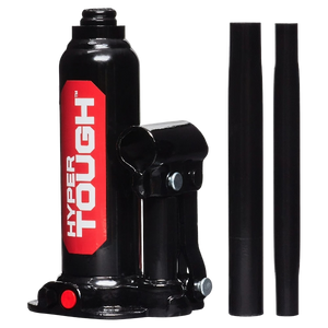 Hyper Tough T90203W Bottle Jack, 2 Ton Black