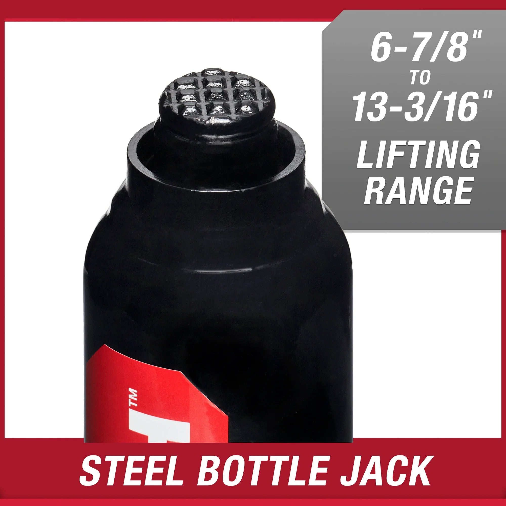 Hyper Tough T90203W Bottle Jack, 2 Ton Black