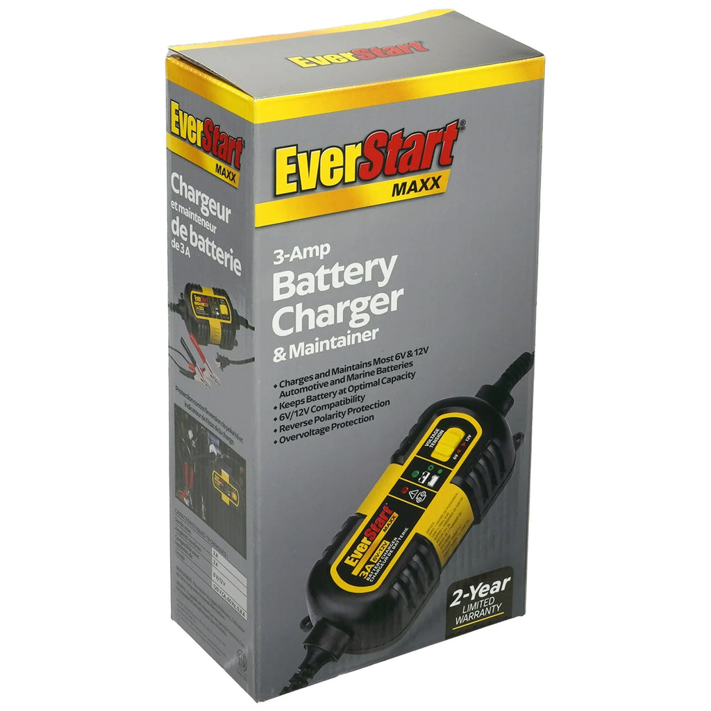 EverStart MAXX 3 Amp 6V12V Automotive Battery Charger (BC3E) - New