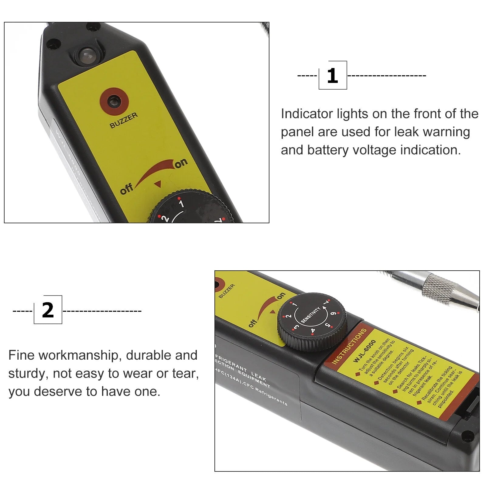 YSNOOWE Air Conditioner Leak Test Kit Abs Color Yellow For Maintenance 1Set
