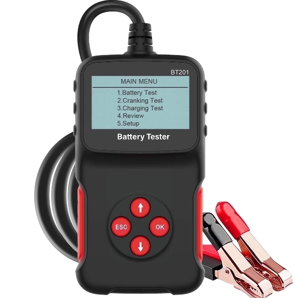 Car Battery Tester 12V: Askmuse BT201 Digital Car Battery Analyzer, CCA 100-2000 Automotive Alternator Analyzer, Automotive Charging Cranking System Tester for Car Truck Motorcycle ATV SUV Boat Yacht