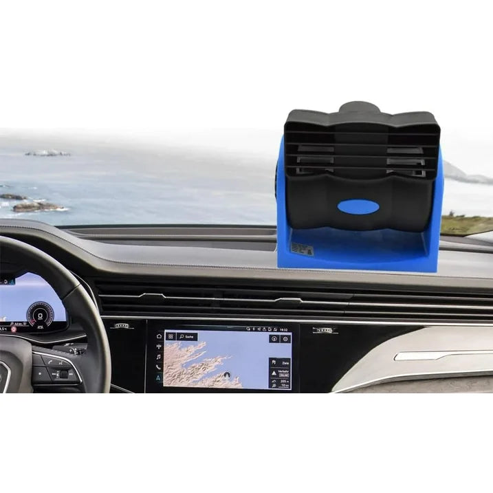12V Car Dash Fan, No Leaf Quiet Cooling, Powerful RV Ventilation, Squirrel Cage, 2 Speed Electric Fan with Cigarette Lighter Plug for Auto SUV Vehicle Van