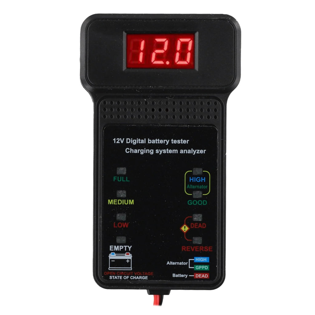12V Battery Tester 100-2000CCA Car Electric Quantity Detector Diagnostic Tool